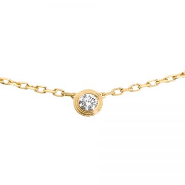 Cartier Diamants Legers Women's Yellow Gold-plated Round Crystal Pendant Chain Necklace 2018 Sale Canada B7215800