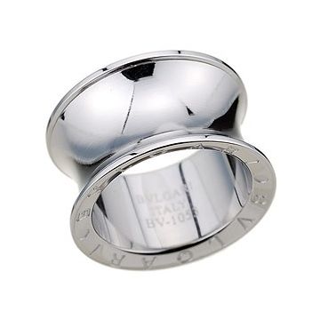  Bvlgari Silver-plated Ring Spool Shape Carved Sign Price In Malaysia Unisex Fine Jewelry 