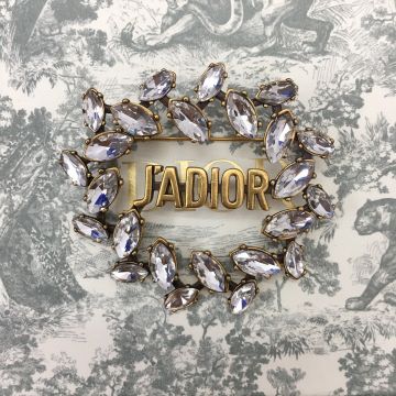 2021 Hot Selling Christian Dior Most Luxury Marquise Diamond Edging J'ADIOR Motif High End Brooch V0515ADRCY_D908
