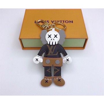 Low Price Louis Vuitton × Sesame Street Kawas Keychain Cute Doll Monogram Printed PU Material Bag Charm 
