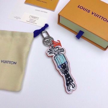 2022 Copy Louis Vuitton Friends Bag Charm Colorful Leather Lovely Little Wolf Keyholder Hot Selling MP2915
