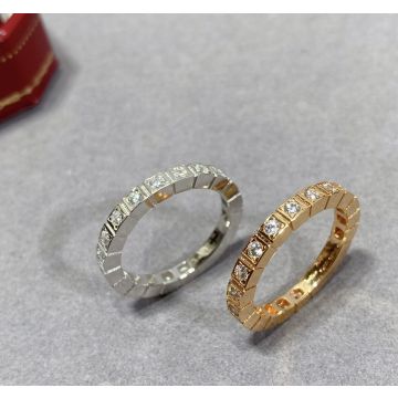 Replica Etincelle De Cartier Series Platinum Material Arrangement Round Brilliant Diamond Couple Wedding Ring Best Love Testimony
