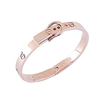 Cartier Love Hook-buckle Clasp Sculpt Rose Gold-plated Bangle Screw Motif Decors Price In India Lady