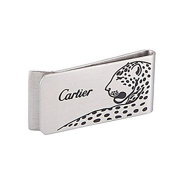 Panthere De Cartier  Symbol Leopard Pattern Silver Money Clip For Men Review Singapore