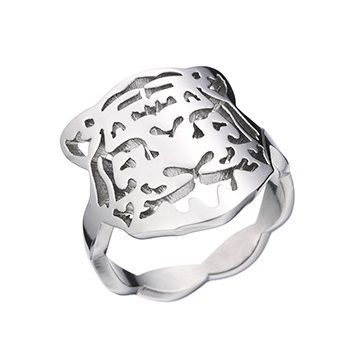 Panthere De Cartier Leopard Head Hollow Silver Ring For Women And Men Cool Style NYC