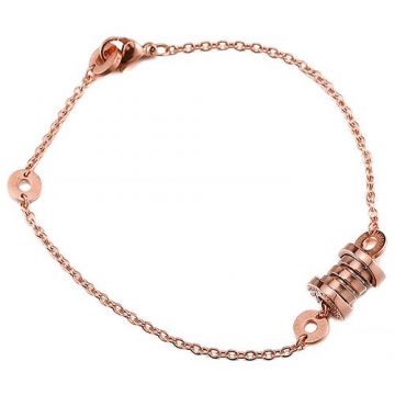 Top Sale Bvlgari B.zero1 Rose Gold-plated Soft Bracelet Spiral Pendant Price In India Girls Jewelry BR857254