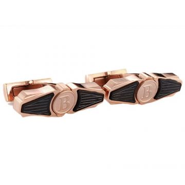 Breitling Rose Gold-plated Wing Design Cufflinks With B Signature For Men Dubai Wedding Gift 