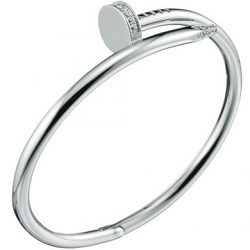 Clone Cartier Juste Un Clou Silver Bracelet Diamonds Screw Women Men For Sale Sydney B6048717 