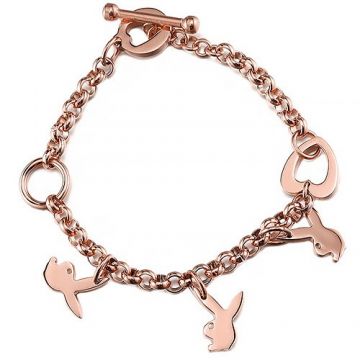 Cartier Rose Gold Color Rabbit Pendant Chain Bracelet  For Lady Sale Online US