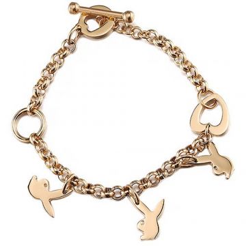 Cartier Bunny Charms Gold-plated Chain Bracelet For Women Singapore Good Review Street Style