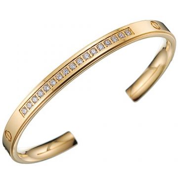 Cartier Love Gold-plated Cuff Bangle Diamonds Screw Motif Unisex Price Philippine Phony