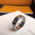 Top Sale Louis Vuitton Créateur De Bague Logo & Paris Pattern LV Charm  Edges Men Wide Ring Rose Gold Silver