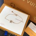 2021 Hot Selling Louis Vuitton Idylle Blossom LV Logo Charm Women Single  Diamond Link Chain Bracelet Q95595 Silver/Yellow Gold/Rose Gold