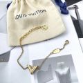 LOUIS VUITTON Essential V Bracelet Gold-Plated France M61084 Accessory  36RC653