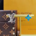 Hot Selling Louis Vuitton LV Initials Blue Enamel Monogram Flower 925  Silver Paved Diamonds LV Pendant