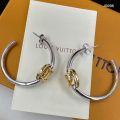 Louis Vuitton Garden Louise LV Logo Motif Yellow Gold Interlaced Circle  Hoop Earrings For Ladies Online
