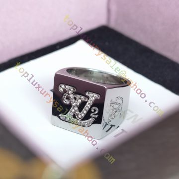 Louis Vuitton 2020-21FW Street Style Collaboration Silver Logo Rings  (MP2690, MP2689)