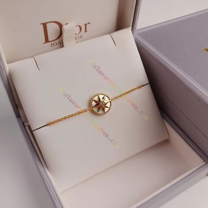 Hot Selling Christian Dior Rose Des Vents 18K Yellow Gold & White