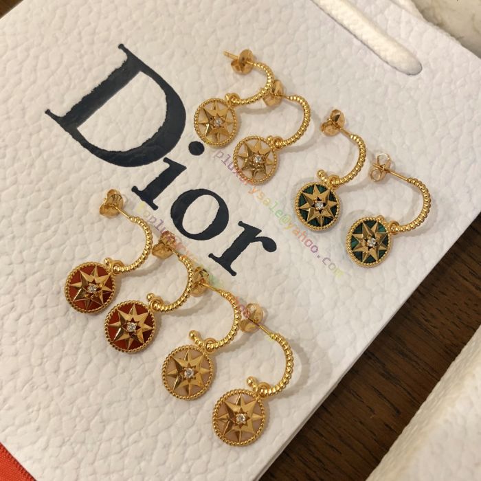 Dior Rose Des Vents Eight-pointed Star Yellow Gold Women Diamond