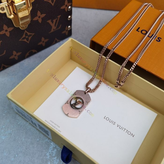 Louis Vuitton Flower Leather Necklace