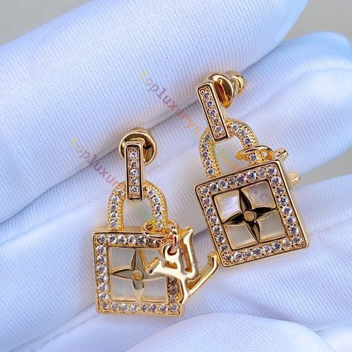 vuitton gold earrings price