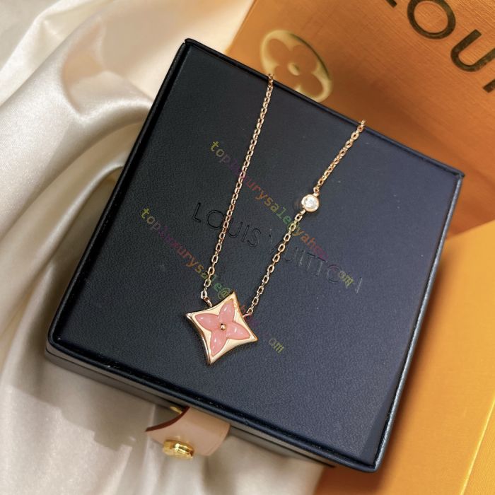 Copy Louis Vuitton Color Blossom Lady Pink Ceramics Rose Gold Star Monogram  Flower & Diamond Detail