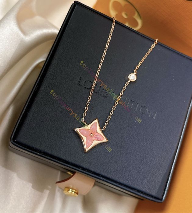 Copy Louis Vuitton Color Blossom Lady Pink Ceramics Rose Gold Star