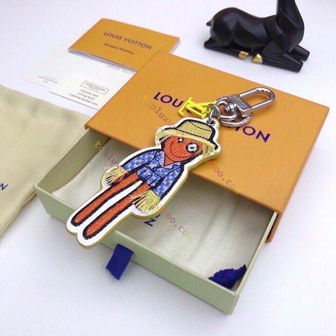 Louis Vuitton Friends Unisex Scarecrow Charm Padded Leather